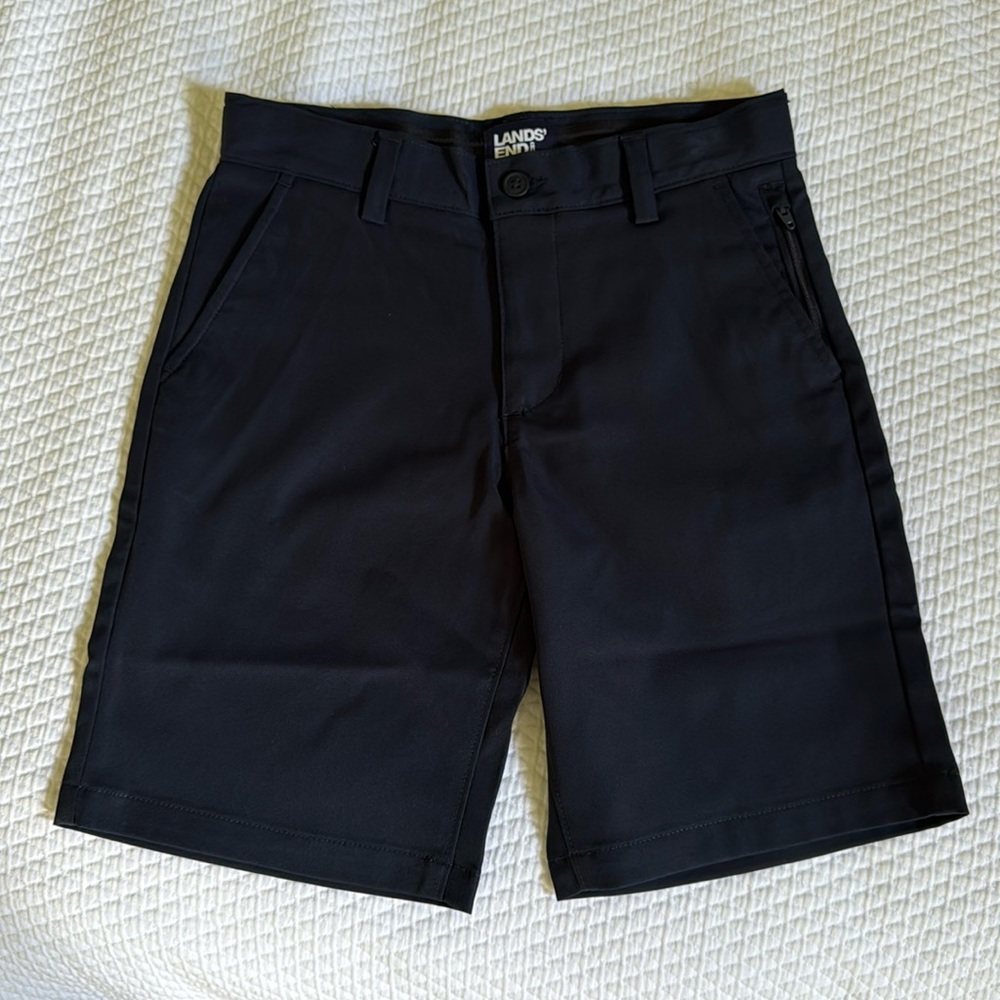 NWOT Performance Lands' End Boys Classic Active Chino Shorts